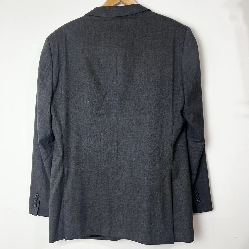 John Varvatos Blazer Dark Gray SOHO Fit Wool Men’s 44R - Picture 4 of 13